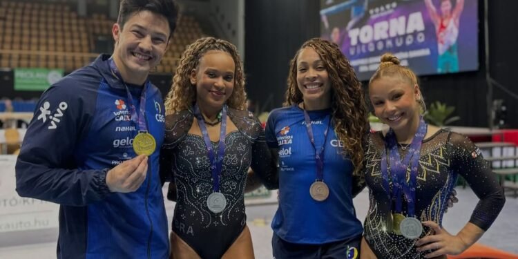 Brasil encerra etapa da Copa do Mundo de Artística Ginástica com seis medalhas
