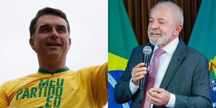 Flávio Bolsonaro e Lula aparecem empatados em cenário de 2º turno, aponta pesquisa