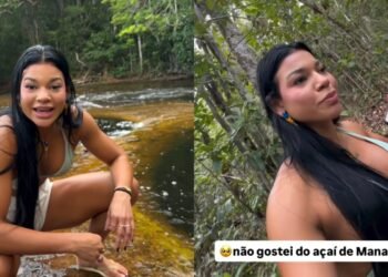 Influenciadora paraense visita Amazonas pela primeira vez e estranha sabor do açaí de Manaus