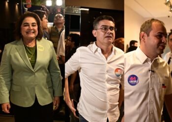 Candidatos ao Governo do Amazonas chegam para debate na TV A Crítica nesta segunda-feira, 28
