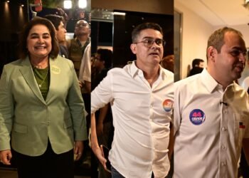Candidatos ao Governo do Amazonas chegam para debate na TV A Crítica nesta segunda-feira, 28
