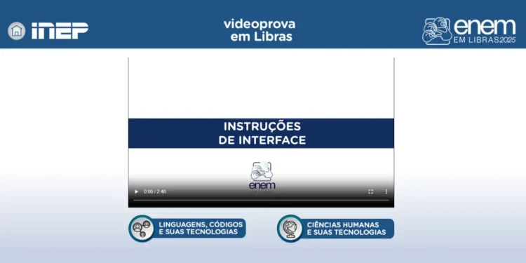 Plataforma Enem Libras ganha atualização com provas de 2017 a 2025