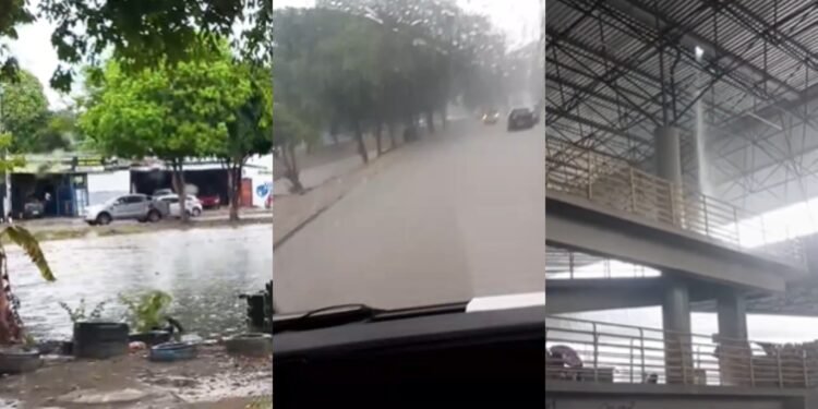 Chuva forte causa transtornos em diferentes zonas de Manaus nesta segunda-feira