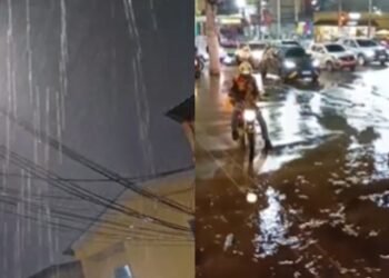 Chuva é registrada em diferentes zonas de Manaus após dia de calor e intensa fumaça