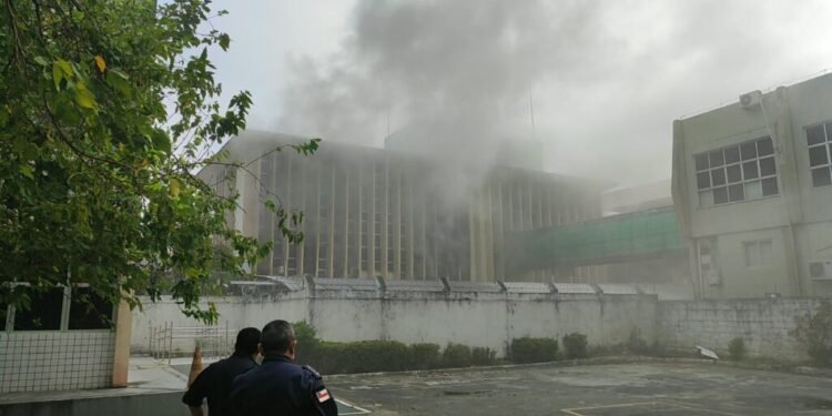 incêndio prédio da justiça