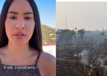 Isabelle Nogueira critica situação de ar em Manaus - (Foto: Reprodução/Redes Sociais e Kataryne Dias - Rios de Notícias)