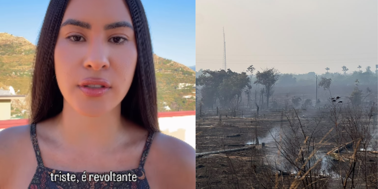 Isabelle Nogueira critica situação de ar em Manaus - (Foto: Reprodução/Redes Sociais e Kataryne Dias - Rios de Notícias)