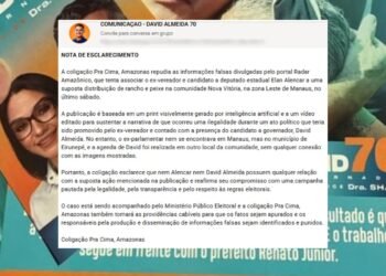 Campanha de David nega distribuição de rancho e peixe, diz que imagens são de IA e que MPE foi acionado