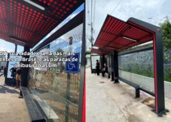 Paradas de ônibus em Manaus expõem passageiros ao sol e voltam a ser alvo de críticas nas redes sociais
