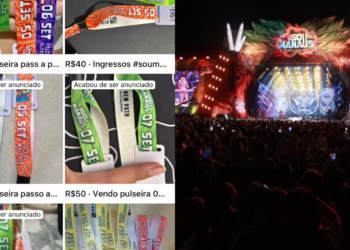 Venda ilegal das pulseiras são registradas em plataforma digitais - (Foto: Reprodução/Redes Sociais)