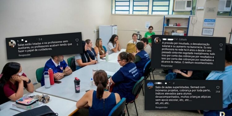 Comentários nas redes