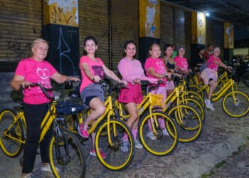 Pedala Livre promove pedalada do Outubro Rosa em parceria com o Instituto Amigas da Mama