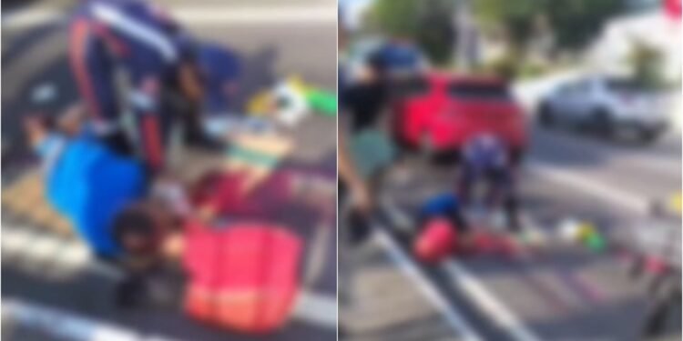 Homem fica gravemente ferido após ser atropelado na Constantino Nery