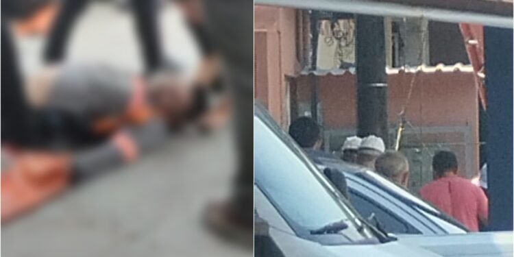 Trabalhador caiu da estrutura onde realizava o serviço após sofrer a descarga elétrica, segundo testemunhas