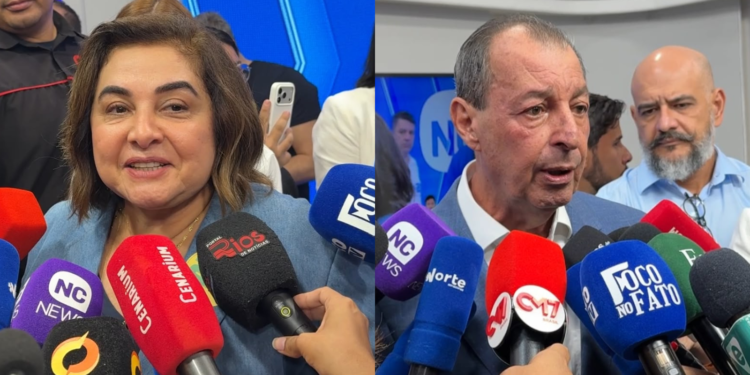 Candidatos ao governo no segundo turno das eleições de 2026 (Foto: Tunico Santos/Rios de Notícias)