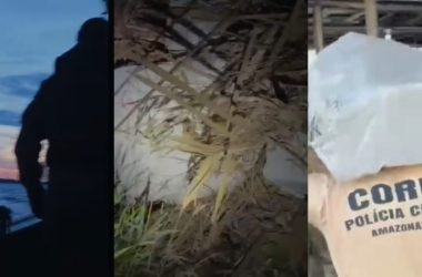 Denarc apreende 700 quilos de skunk e arsenal escondidos em área de mata na comunidade do Tupé - (Fotos: Divulgação/PC-AM)