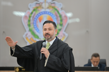 A cerimônia foi transmitida pelo canal oficial do tribunal no YouTube (Foto: Divulgação/TJAM)