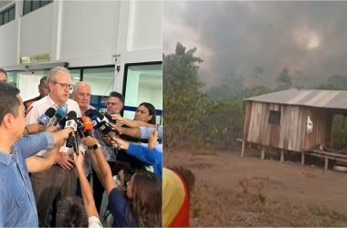 João Paulo Capobianco defendeu o envolvimento da Polícia Militar nas ações de combate ao fogo - Foto (Reprodução/Ibama-AM/rede social)