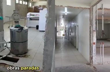 Funcionários denunciam obras paradas