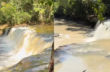 Imagens mostram diferença da água (Foto: Reprodução/Instagram)