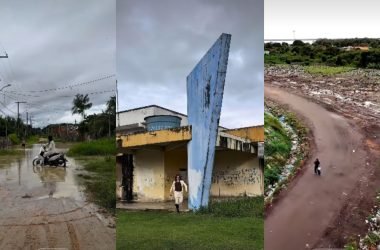 Influenciadores denunciam ruas na lama e obras paradas