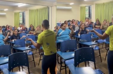 Professor viraliza ao ensinar toada do Caprichoso em Libras