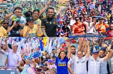 Candidatos ao governo do Amazonas intensificam agenda no interior do Amazonas - (Foto: Reprodução/Assessoria candidatos)