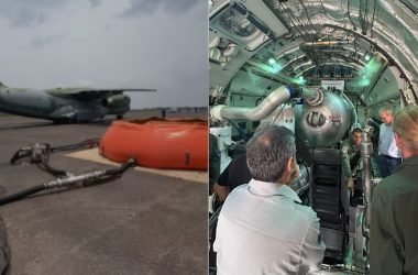 Piscinas abastecem aeronave na Base Aérea de Manaus para combater incêndios florestais no Amazonas - (Fotos: Divulgação/IBAMA)