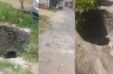 Denunciante pede providências do poder público para que a estrutura seja reparada - (Foto: Reprodução/Imagens enviada ao Portal Rios de Notícias)