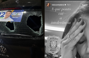Veículo é encontrado danificado - (Foto: Reprodução/Redes Sociais)