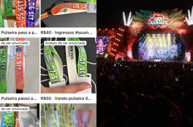 Venda ilegal das pulseiras são registradas em plataforma digitais - (Foto: Reprodução/Redes Sociais)